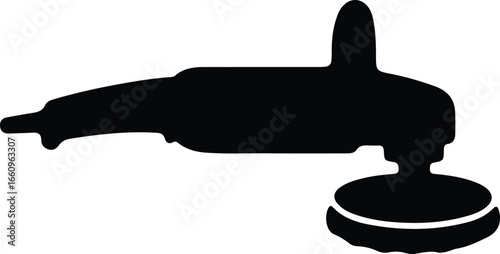 Illustrator Vector Car polisher automotive polishing tool silhouette