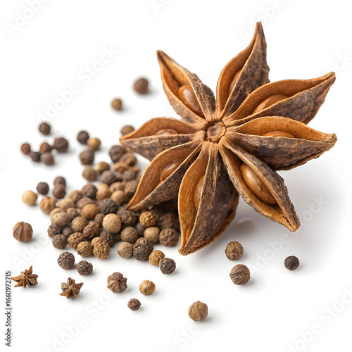 Dried paradise seeds, also called grains of paradise, are spicy, peppery seeds used for seasoning,