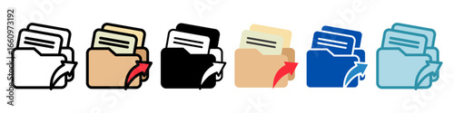 Export Multi Style Mini Illustration Icon. Use For Modern Concept, Print, Ui, Ux Kit, Web And App Development. Vector Related To Office, Education, Examination And More