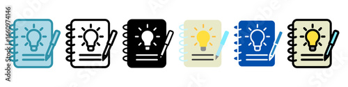Idea Multi Style Mini Illustration Icon. Use For Modern Concept, Print, Ui, Ux Kit, Web And App Development. Vector Related To Office, Education, Examination And More