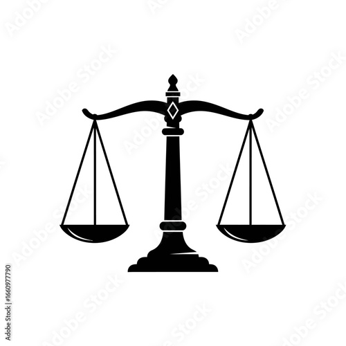 Classic scales of justice symbolize fairness, equality, and the legal system for your important project