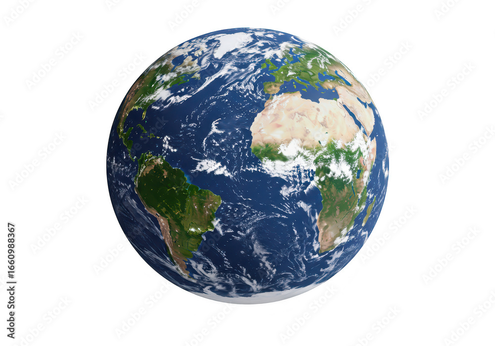 Fototapeta premium Planet earth isolated on transparent background