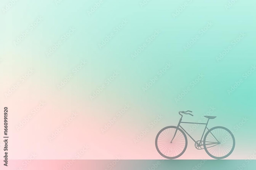 Fototapeta premium bicycle on the wall