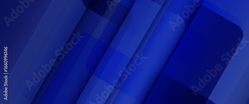 Minimal geometric background. Dynamic blue shapes composition with white lines. Abstract background modern hipster futuristic graphic. Vector abstract background texture design, bright poster, banner
