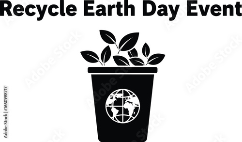 Promote your Earth Day recycling event with this eye catching graphic