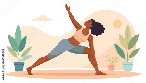 Yoga Pose Extended Side Angle Pose (Utthita Parsvakonasana) for Flexibility and Strength