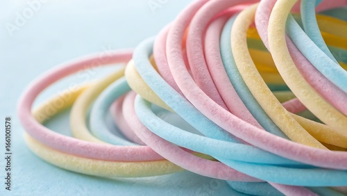 Wallpaper Mural Soft pastel candy ropes intertwined in delightful sweet celebration Torontodigital.ca
