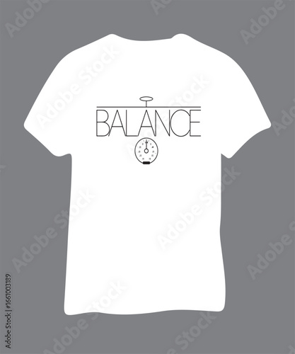 'Balance' Scale T-Shirt | Minimalist Graphic Tee