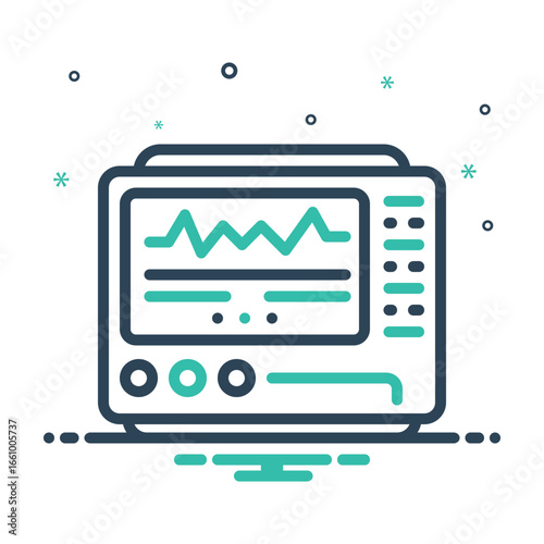 Mix icon for electrocardiogram