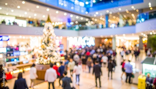 Wallpaper Mural Blurred view of a bustling shopping mall Torontodigital.ca