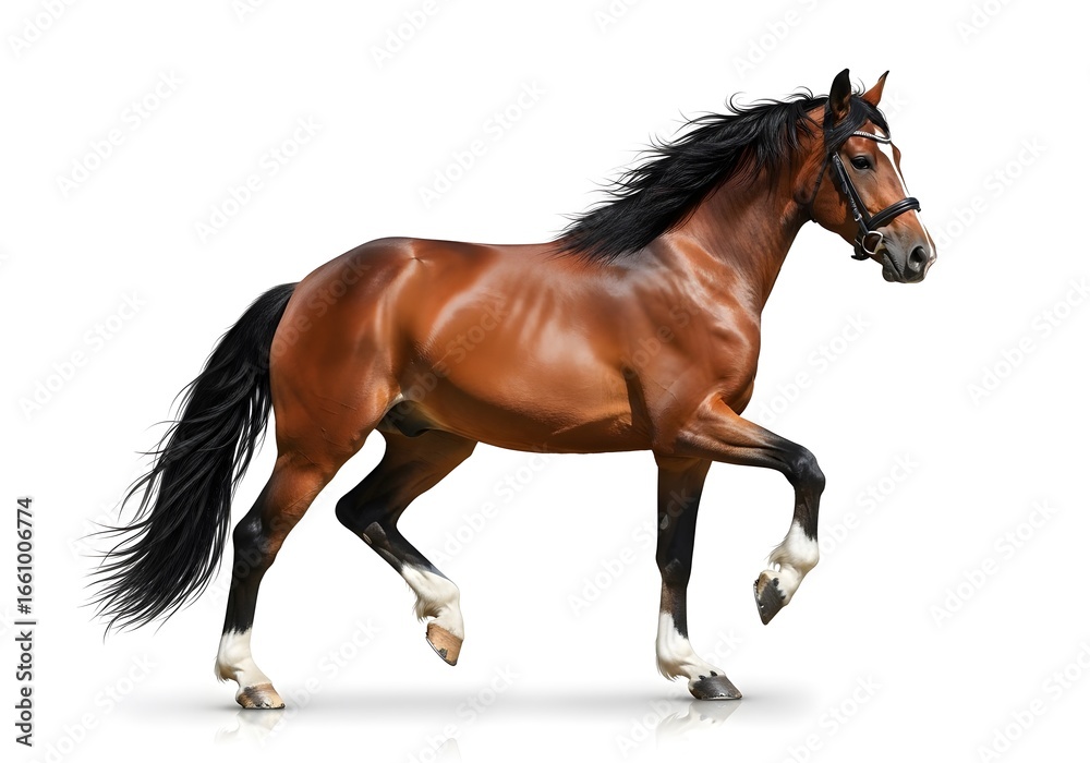 Obraz premium Brown Horse Galloping