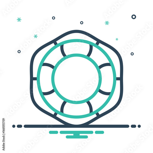 Mix icon for lifebuoy