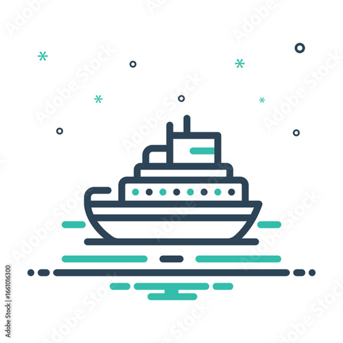 Mix icon for ship