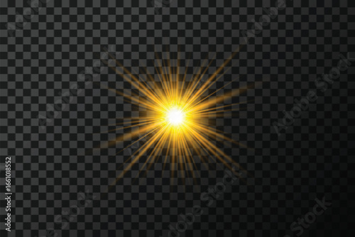 transparent glowing lens flare background
