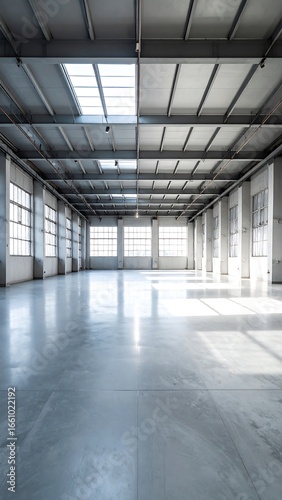 Empty warehouse interior
