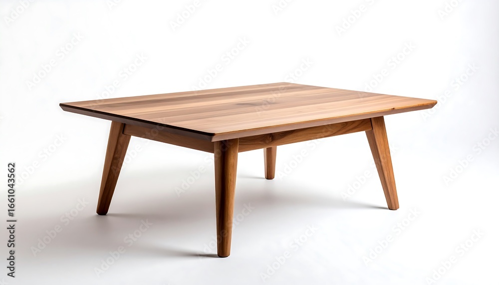 Fototapeta premium Wooden coffee table, simple design