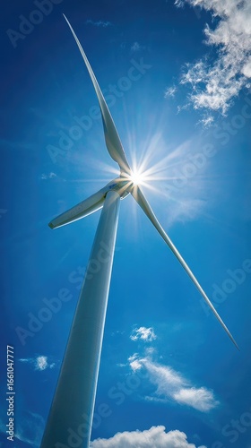Wind Turbine Energy Sun Sky Farm Renewable Power