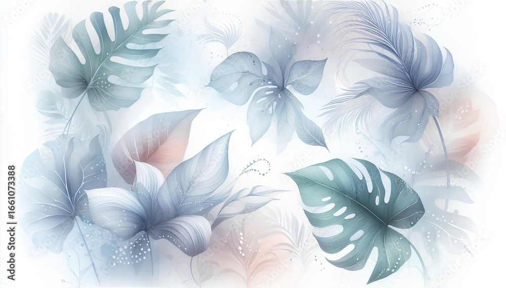 Fototapeta premium feather on blue background