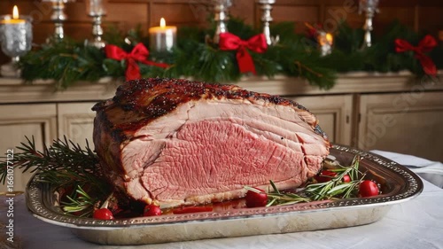 Roasted meat for holiday feasting.