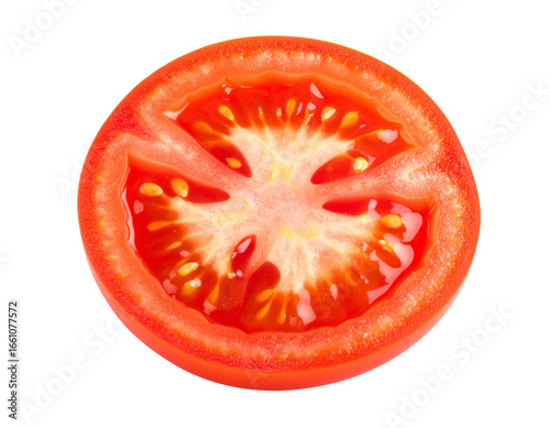 Wallpaper Mural Sliced Tomato Halves Falling Mid-Air, isolated on transparent background. Torontodigital.ca