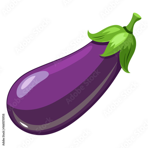eggplant isolated on white background