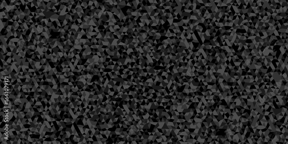 Fototapeta premium Seamless geometric pattern square shapes low polygon backdrop background. Abstract geometric wall tile and metal cube background triangle wallpaper. Gray and black polygonal background. 