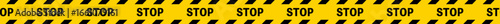 Seamless stop tape pattern for warning restriction and safety background design