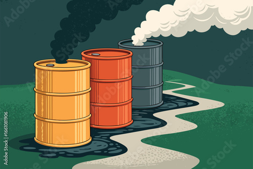-oil-drums-leaking-toxic-liquid-onto-ground--flat- (1).eps