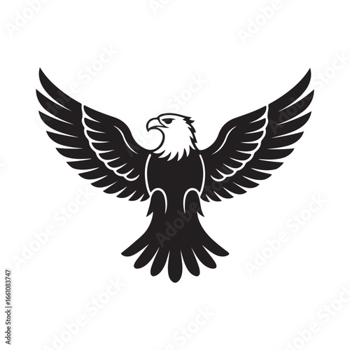 Eagle Silhouette Vector Illustration Design