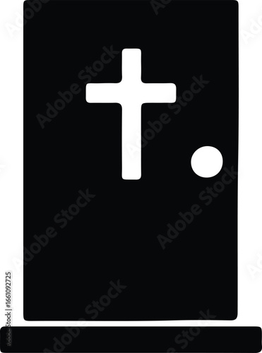 Illustrator Vector Doorway to Heaven religion faith concept silhouette