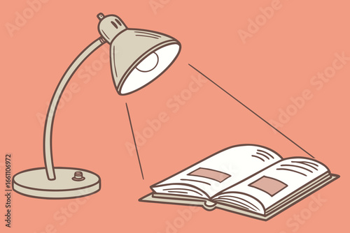 Study Lamp with Glowing Light