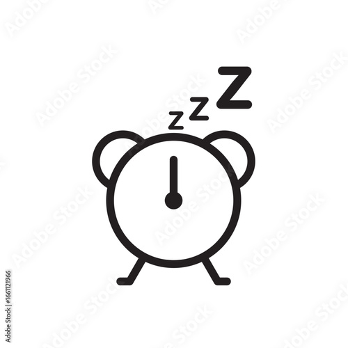 Clock with zzz icon