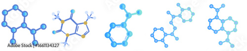 Molecule and Atom Structure PNG Illustration for Science, Chemistry, and Education Design