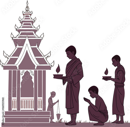 buddhist temple prayer ritual