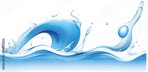 "Soothing ocean wave texture with a mix of blue, aqua, and teal shades. Great for creating calm, professional backgrounds for digital and print use."
