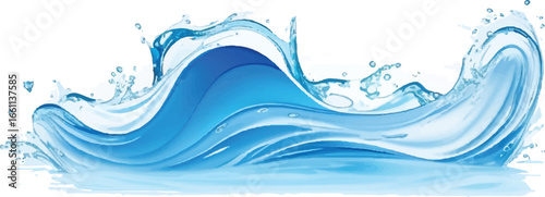 "Abstract ocean wave design in soothing blue, aqua, and teal tones. Perfect for creating peaceful, serene backgrounds for websites, banners, and digital graphics."
