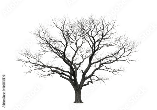 Bare tree isolated on transparent background
