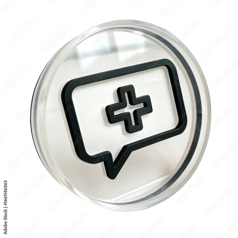Fototapeta premium Message icon isolated on clean white background for chat and communication design