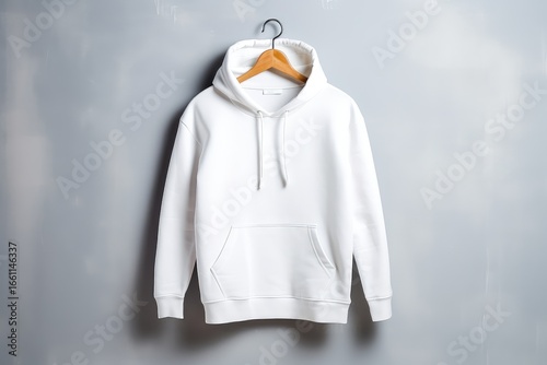 White Hoddie Mockup Background