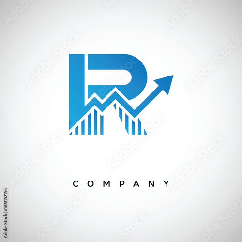 IR Financial Logo – Modern Growth Arrow Branding Symbol for Trading, Investment, Crypto and Business Identity