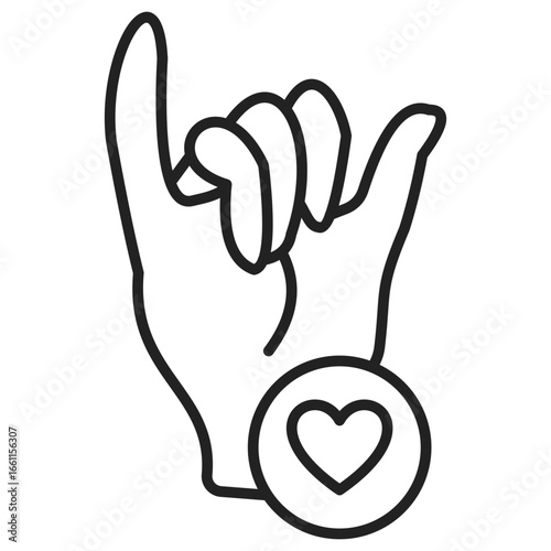 Sincerity Outline Icon