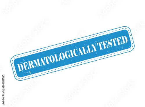 DERMATOLOGICALLY TESTED Rubber Stamp Seal on a Bar