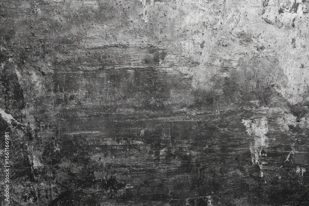 Fototapeta premium Gray textured surface with various marks and stains
