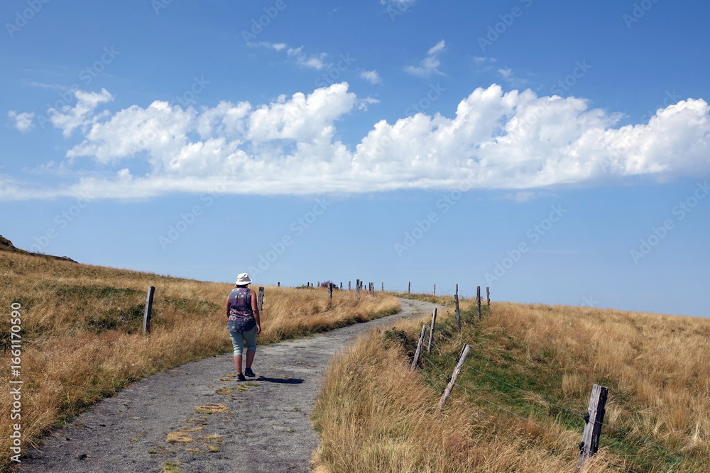 Obraz premium Wandern am Col de la Croix Morand