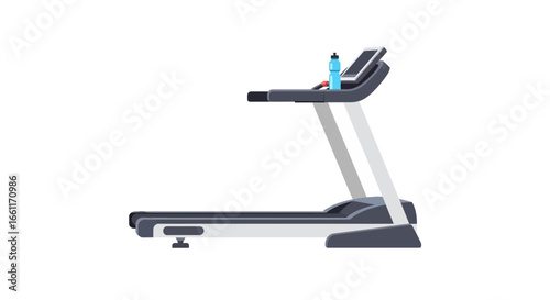 Sleek treadmill with minimalist design for modern fitness and wellness