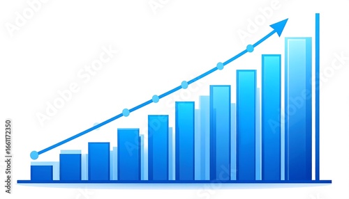 Blue Bar Graph Showing Growth Free Download Blue Bar Graph Showing Growth - GFXLoad