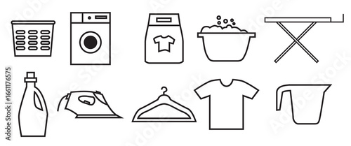 Ironing Board vector set