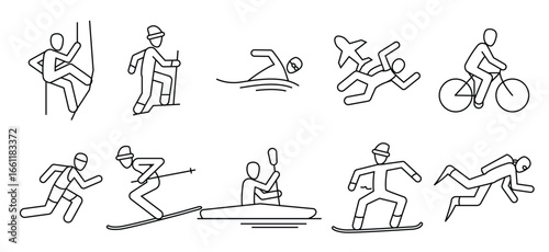 Skydiving vector illustration