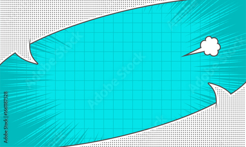 Comic pop art background for thumbnail template