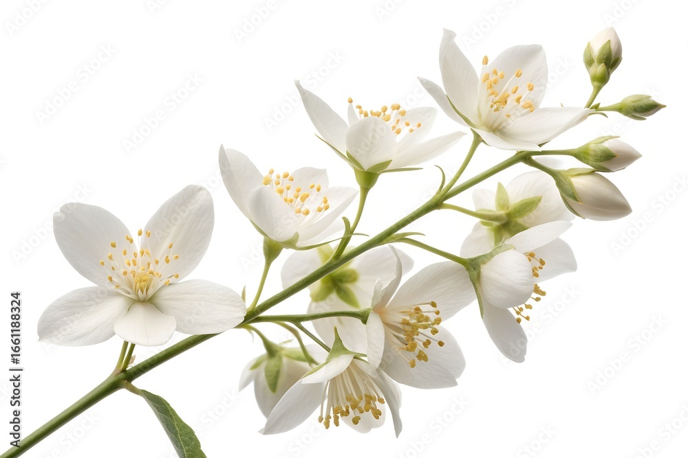 Obraz premium white flowers isolated on white